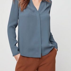 Aritzia Babaton Power Blouse- Grey